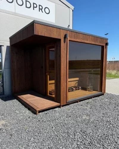 Isoleret Sauna SOLO+ brun
