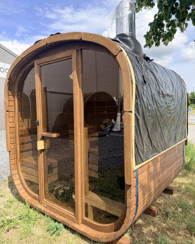 2M POD med panoramafront og brændeovn